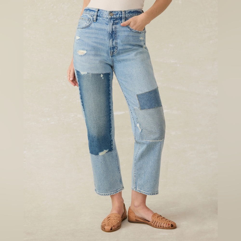 Faherty 90’s Crop Patchwork Jeans Women’s 32